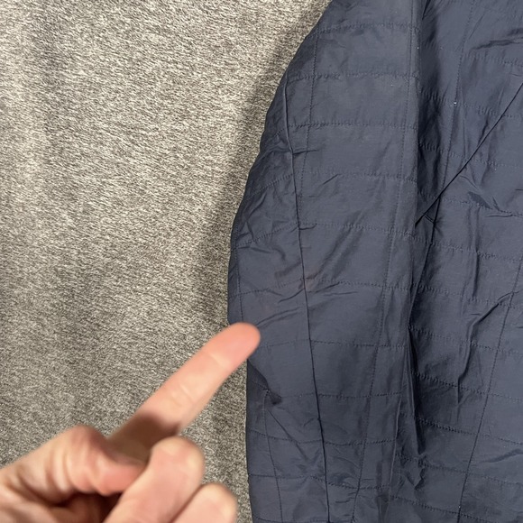 Mountain Hardwear Jacket Womens Medium Blue Quilted Collarless Lightweight Warm - Picture 2 of 8